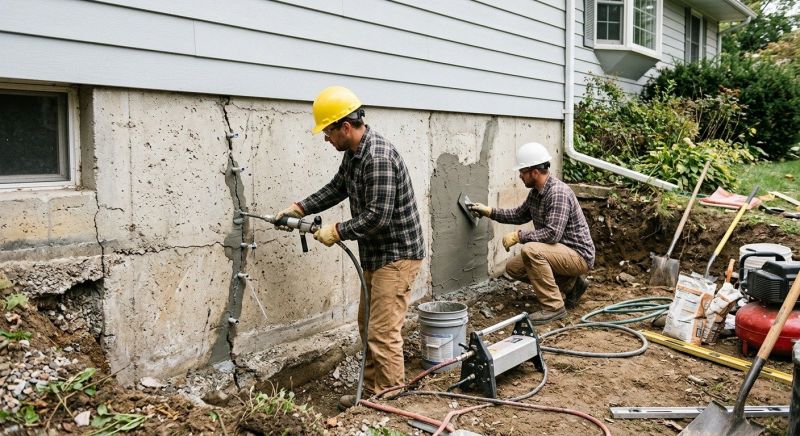 Basement Foundation Repair in Fall River, MA
