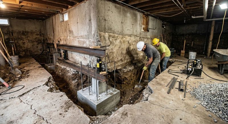 Basement Underpinning in Newport, RI