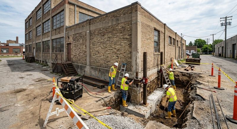 Building Foundation Repair in East Greenwich, RI