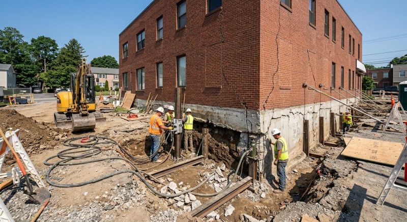 Building Foundation Repair in Tiverton, RI