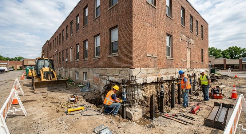Commercial Foundation Repair in Newport, RI