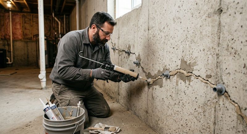 Cracked Foundation Repair in Washington County, RI