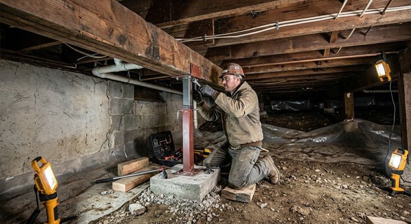 Crawlspace Foundation Repair in Bradford, RI