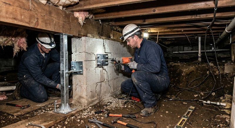 Crawlspace Foundation Repair in Bristol, RI