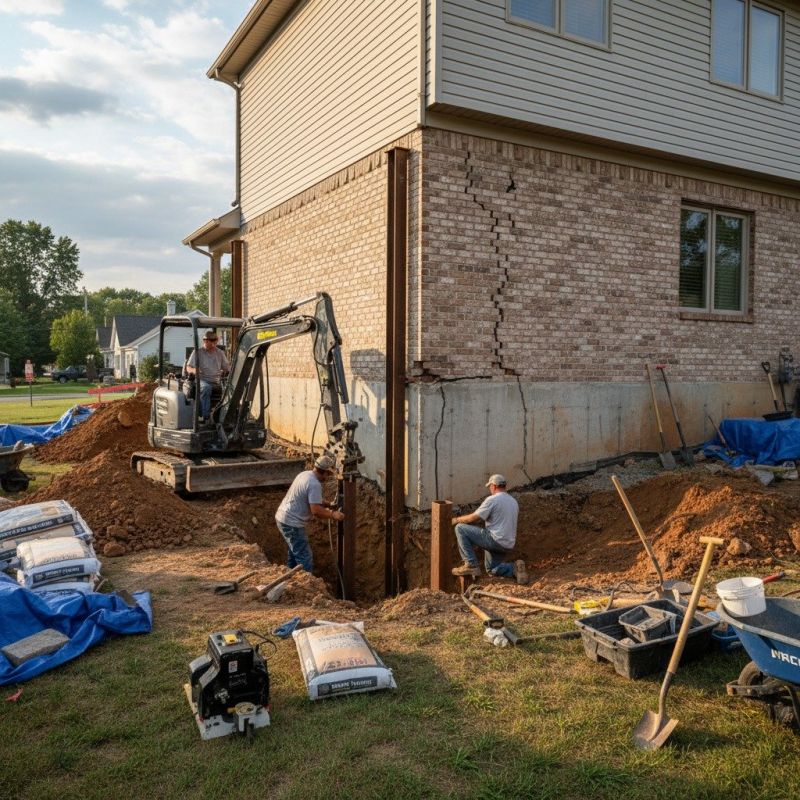 Exterior Foundation Repair in Newport, RI
