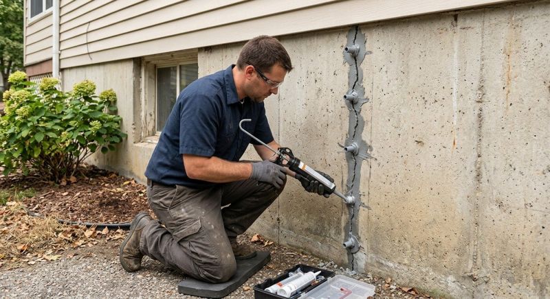 Foundation Crack Sealing in Newport, RI