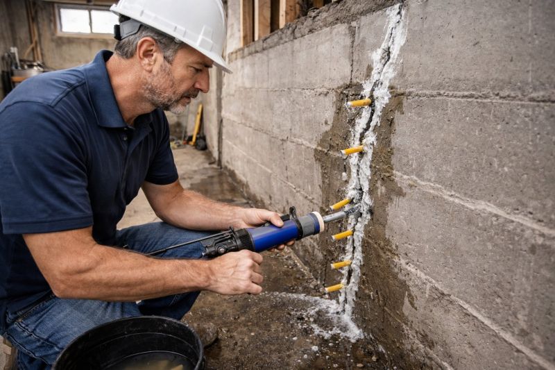 Foundation Crack Sealing in Newport, RI