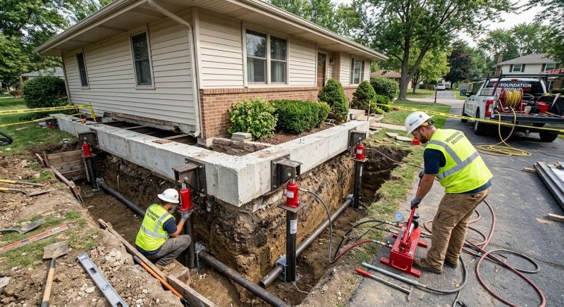 Foundation Jacking in Bristol, RI
