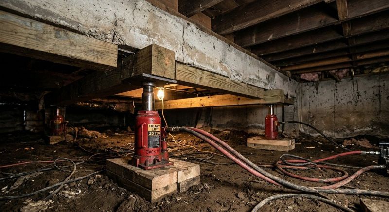 Foundation Jacking in Bristol, RI