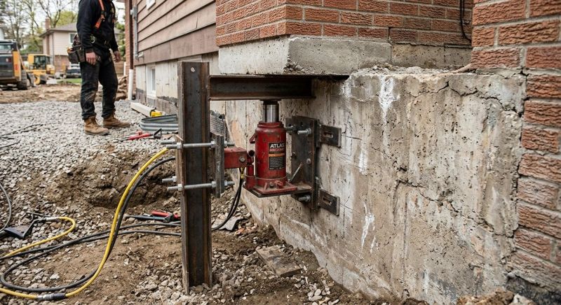 Foundation Jacking in Coventry, RI