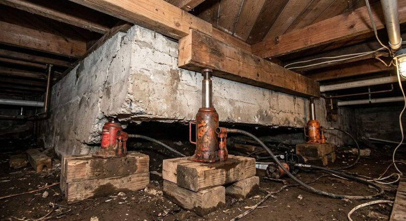 Foundation Jacking in Hope Valley, RI