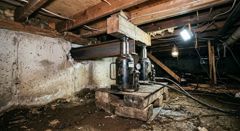 Foundation Jacking in Little Compton, RI