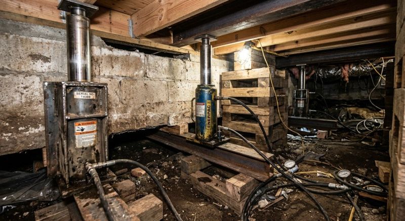 Foundation Jacking in Warwick, RI