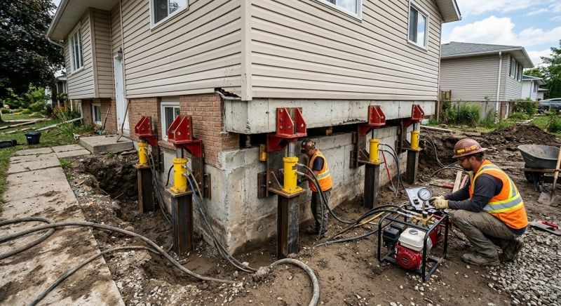 Foundation Lifting in Exeter, RI