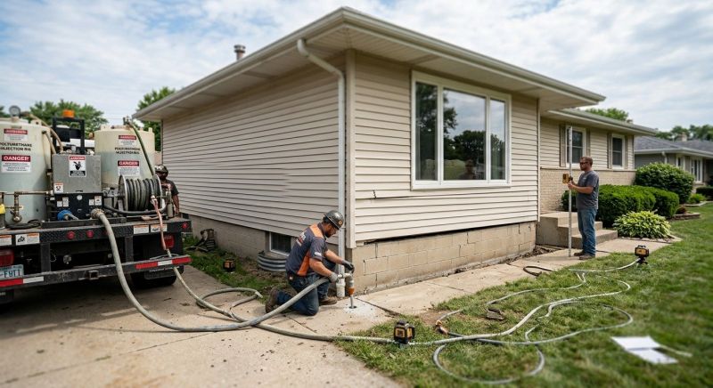Foundation Lifting in West Greenwich, RI