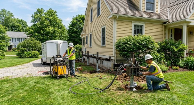 Foundation Lifting in West Kingston, RI