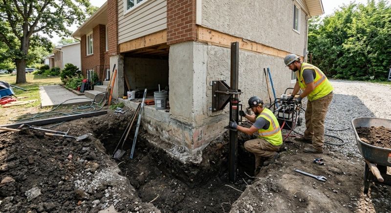 Foundation Pier Repair in Newport, RI