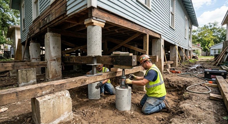 Foundation Pier Repair in Newport, RI