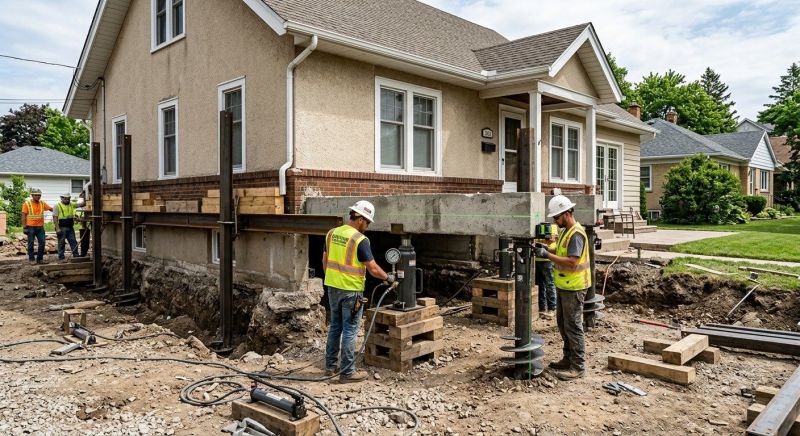 Foundation Releveling in Newport, RI