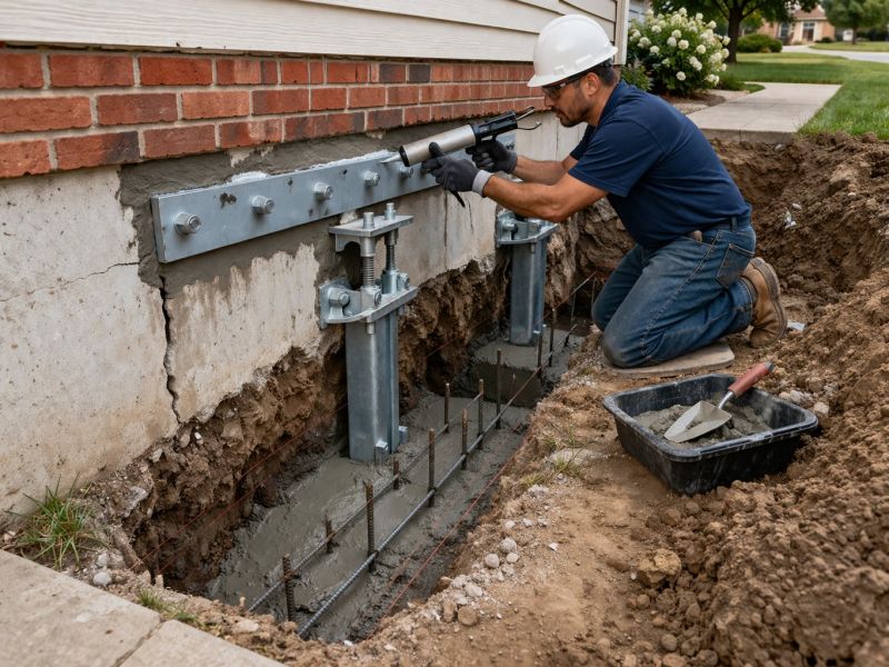 Foundation Repair in Hope Valley, RI