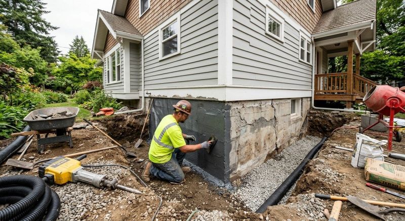 Foundation Restoration in Newport, RI