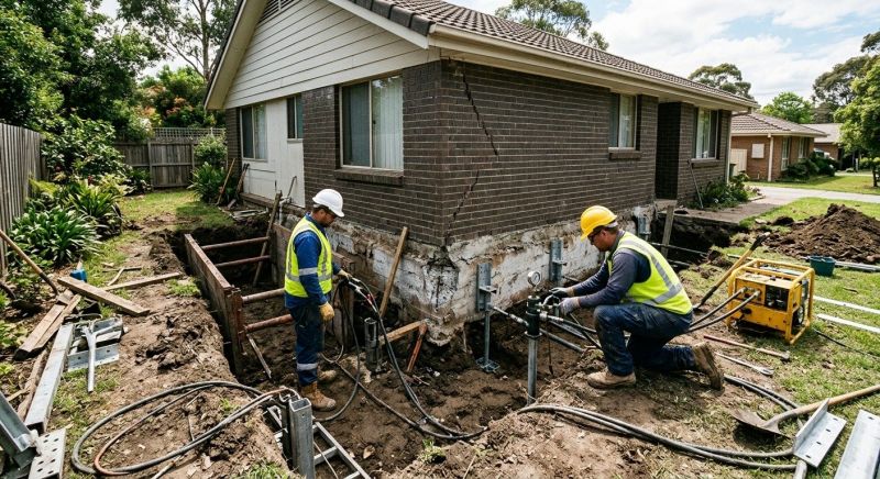 Foundation Stabilizing in Little Compton, RI