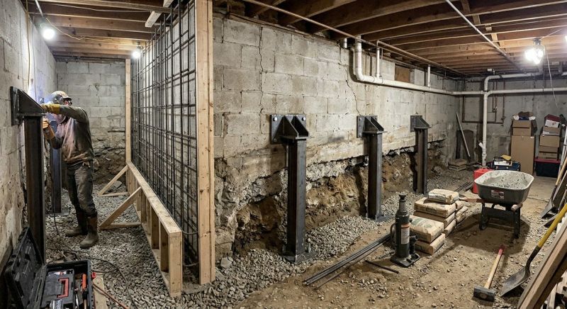 Foundation Stabilizing in Somerset, MA