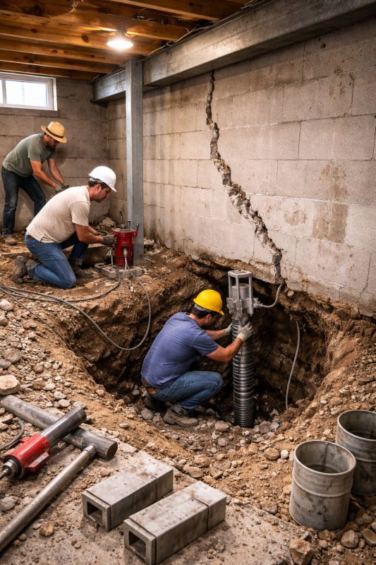 Foundation Structural Repair in Barrington, RI