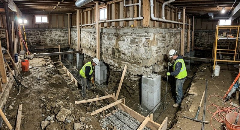 Foundation Underpinning in Newport, RI