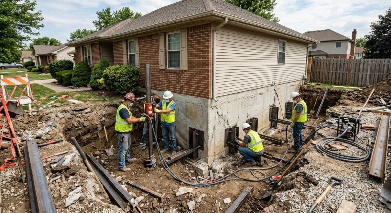 House Foundation Repair in Fall River, MA