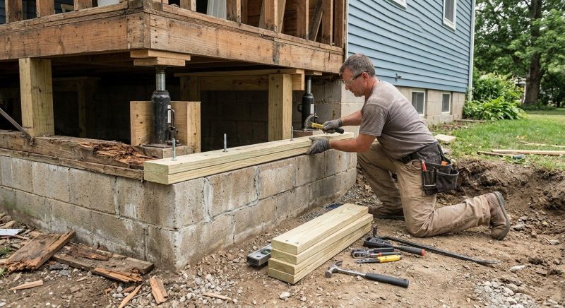House Foundation Repair in Fall River, MA