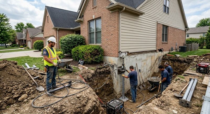 House Foundation Repair in Saunderstown, RI
