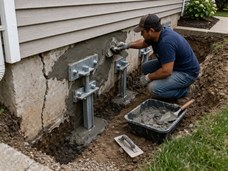 House Foundation Repair in South Dartmouth, MA