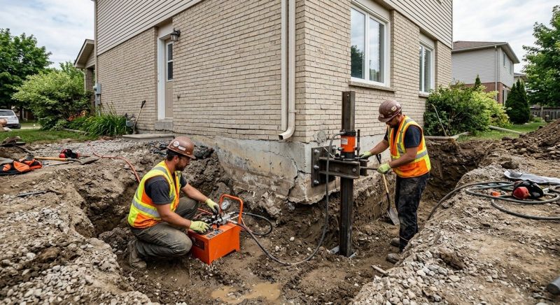 Sinking Foundation Lifting in Newport, RI