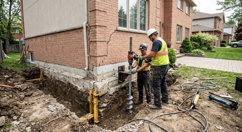 Sinking Foundation Repair in Little Compton, RI