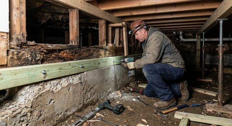 Sinking Foundation Repair in New Bedford, MA