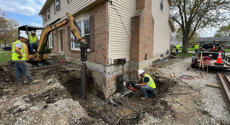 Sinking Foundation Repair in Warren, RI