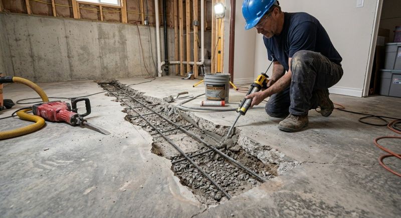 Slab Foundation Repair in Newport, RI
