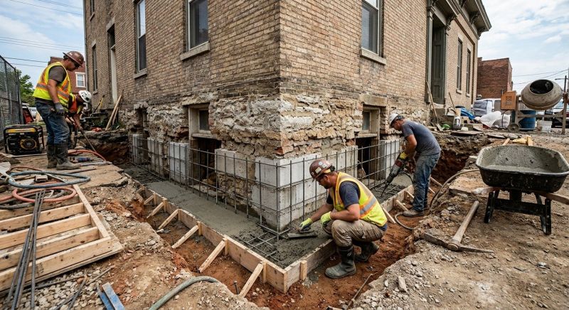 Structural Underpinning in Newport, RI
